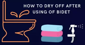 How do people dry themselves after using a bidet?