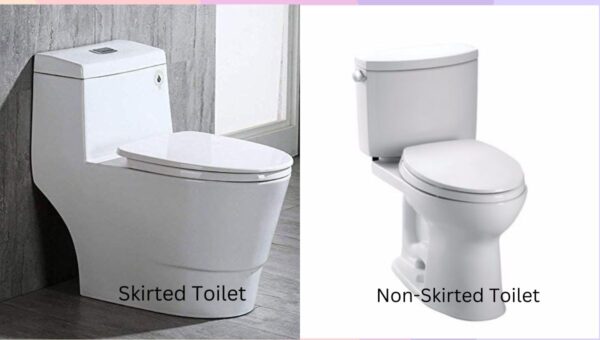 skirted vs non skirted toilets