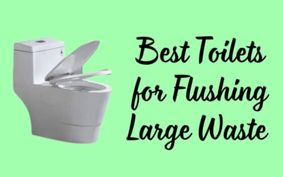 best toilets for flushing large waste